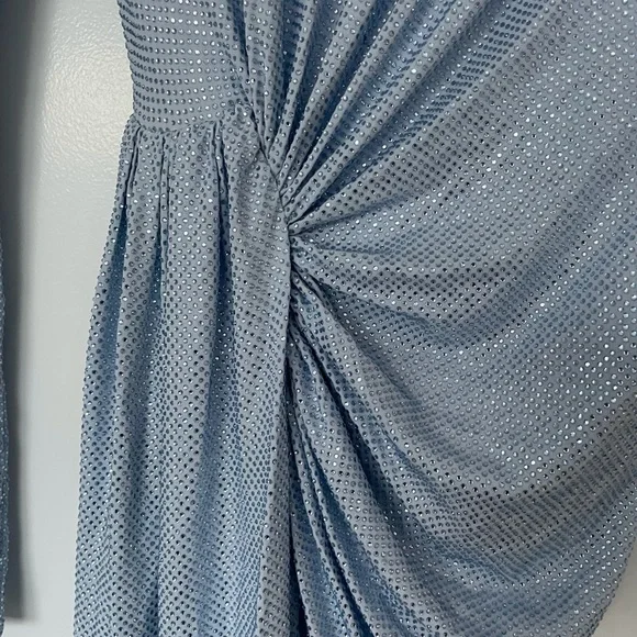 ❌SOLD❌ALEXANDRE VAUTHIER Draped Crystal Embellished Stretch Jersey Mini Dress - Picture 6 of 12